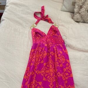 Alice & Trixie Pink and Orange Maxi Dress